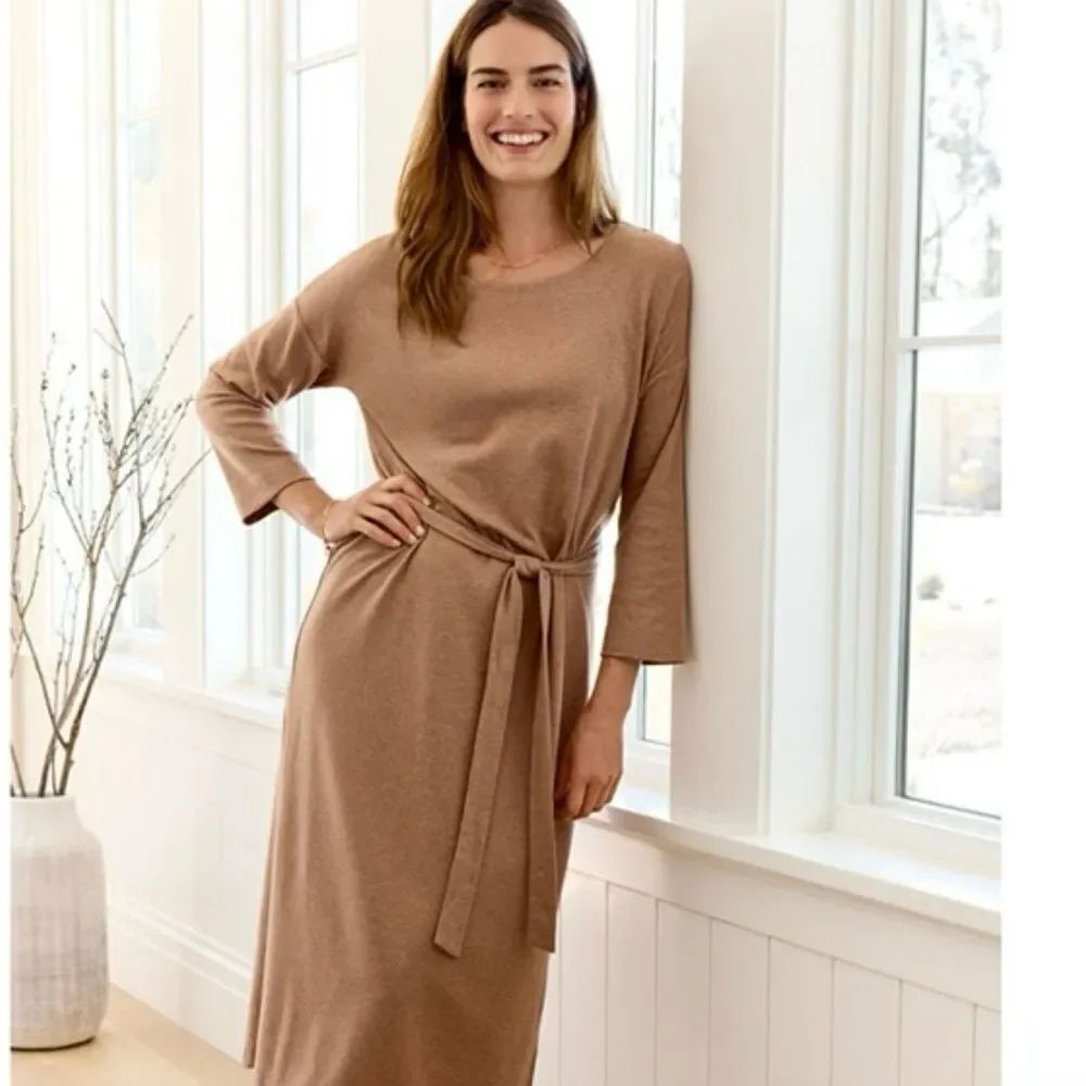 Haven Well Within Organic Cotton Interlock Lounge Dress M